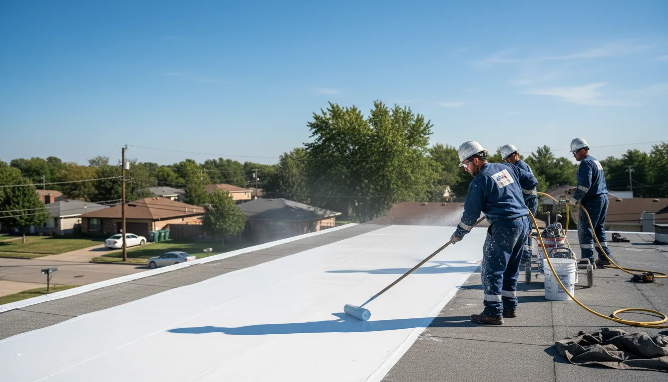 Commercial roof coating in Waddy, KY near me